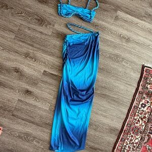 Amazon Blue Ombre Two-Piece Set